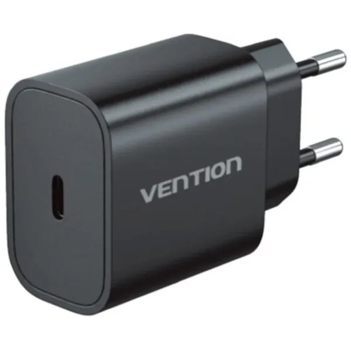 Vention Cargador de Pared 20W USB-C con Cable Lightning Negro G17B0-EU